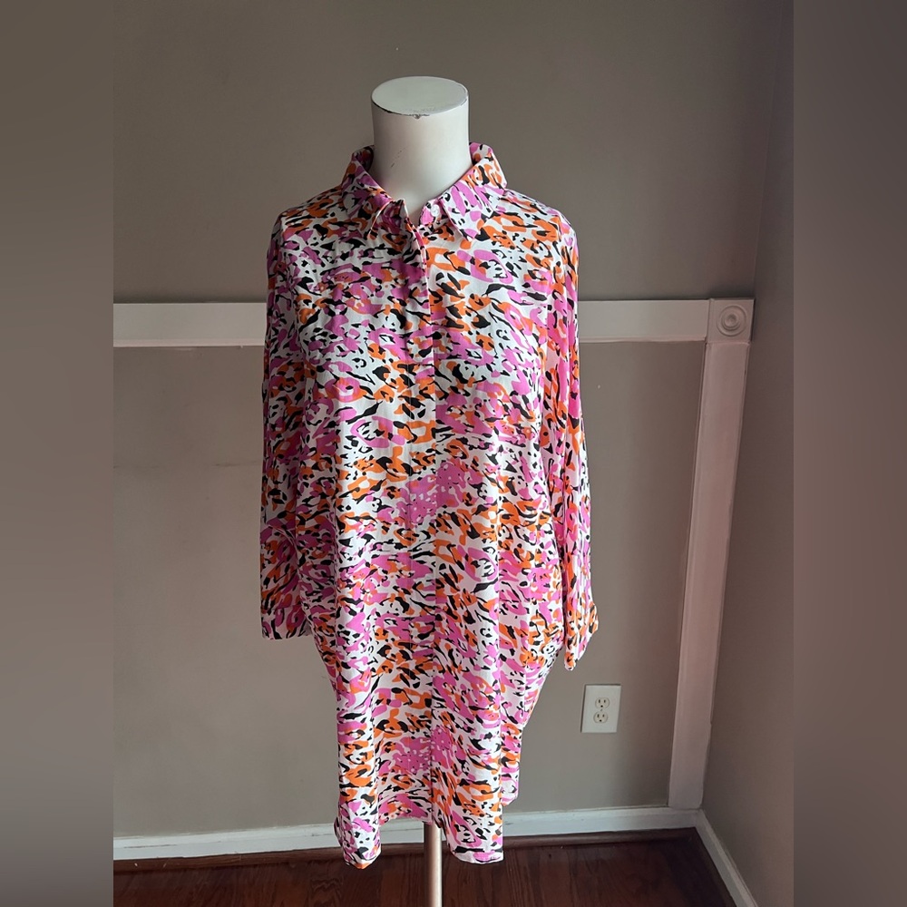 ASOS Pink and Orange Button Down Shirt